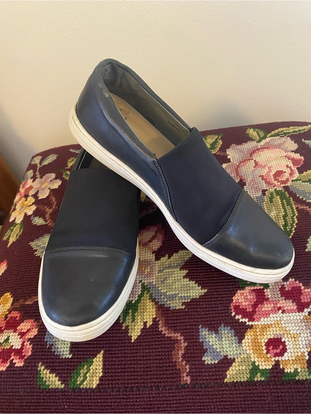 Via Spiga Leather Slip-Ons